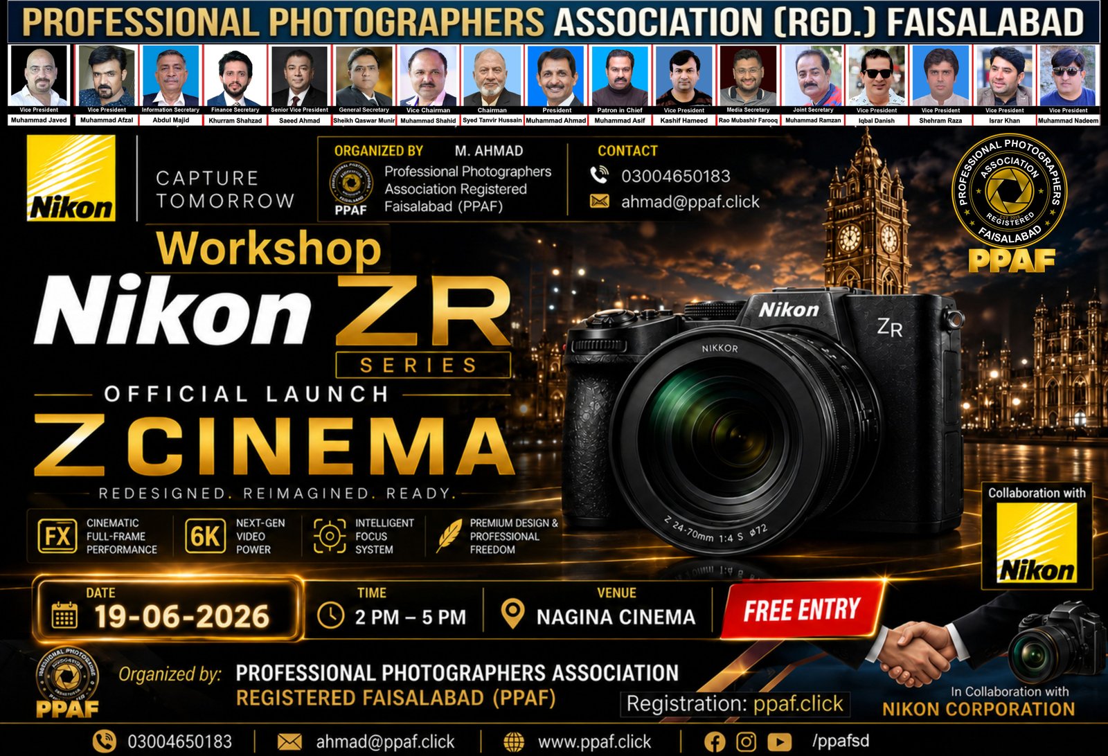 MEET & GREET ZR Camera Launching & Workshop